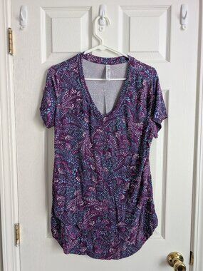 Latched Mama - Purple Pattern Shirt